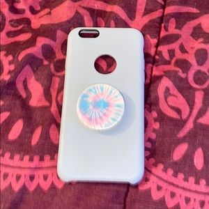 Iphone 8 case with pop socket
